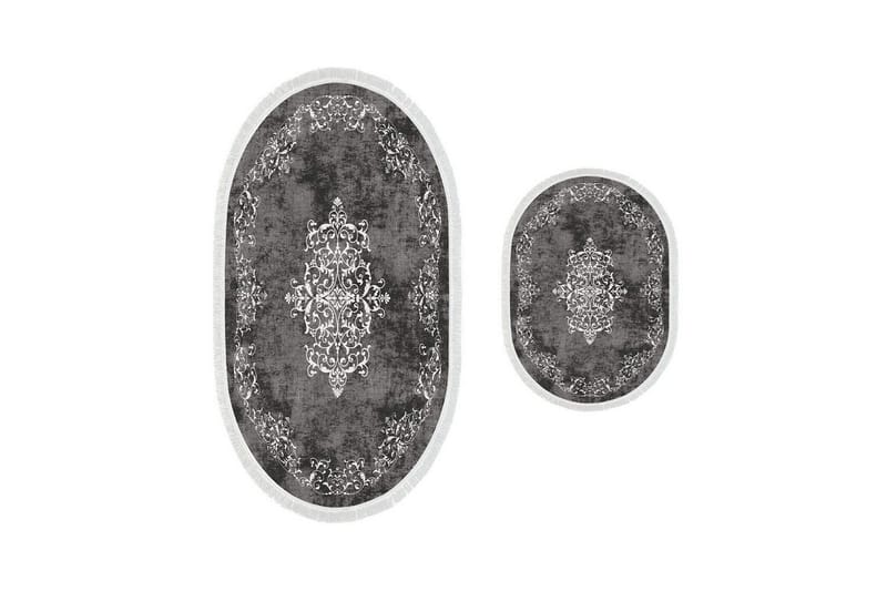 Kylpyhuoneen mattosetti (2 kappaletta) Winrel Harmaa, Vaaleanharmaa