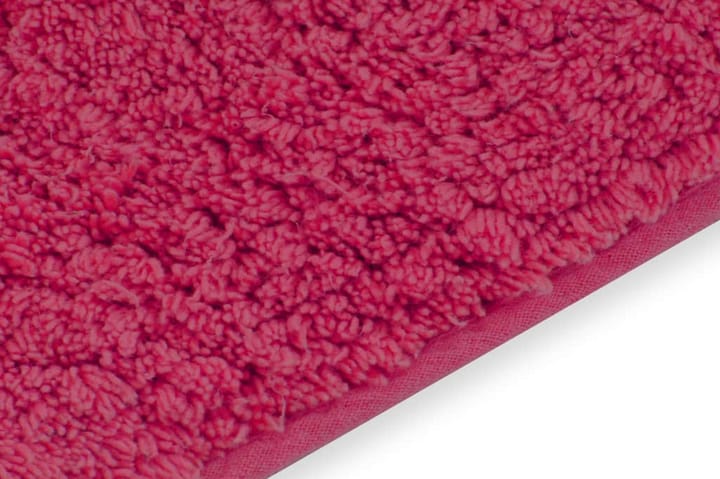 Kylpyhuoneen mattosarja 2 osaa kangas fuksia - Pinkki - Kylpyhuoneen matto