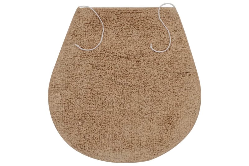 Kylpyhuoneen mattosarja 3 osaa kangas beige - Beige - Kodintekstiilit & matot - Kylpyhuonetekstiilit - Kylpyhuoneen matto
