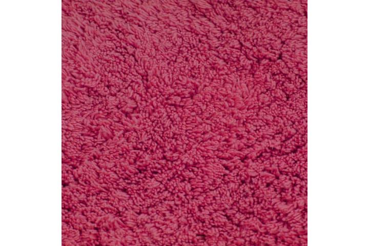 Kylpyhuoneen mattosarja 3 osaa kangas fuksia - Pinkki - Kylpyhuoneen matto