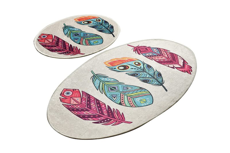 Kylpyhuonematto Baray 2 kpl, Monivärinen