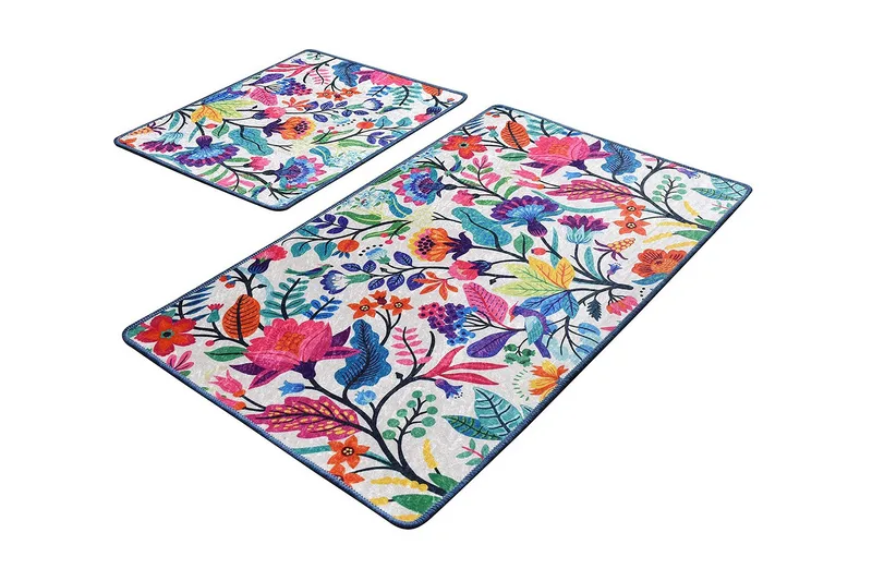 Kylpyhuonematto Baray 2 kpl, Monivärinen