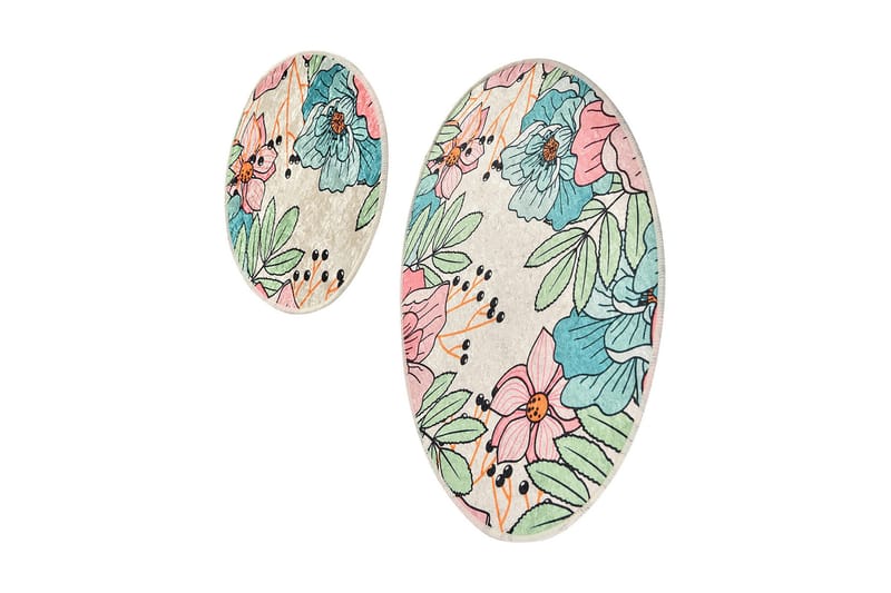 Kylpyhuonematto Baray 2 kpl, Monivärinen