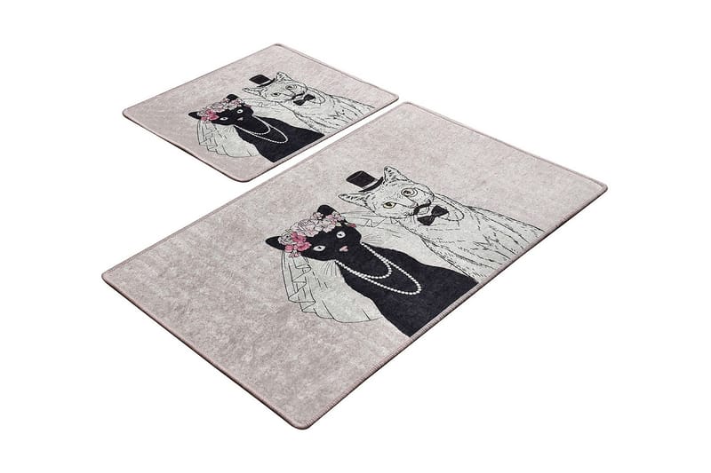 Kylpyhuonematto Baray 2 kpl, Monivärinen