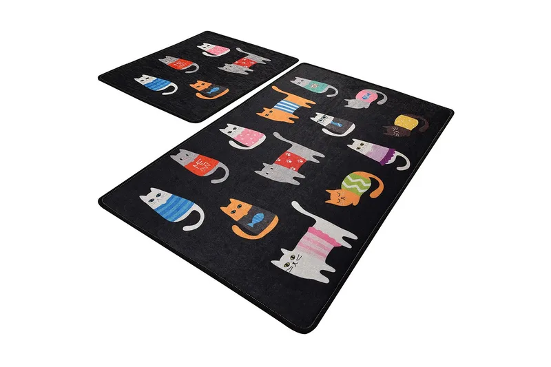 Kylpyhuonematto Baray 2 kpl, Monivärinen