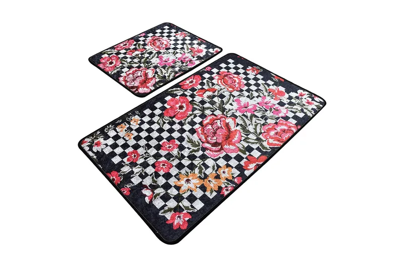 Kylpyhuonematto Baray 2 kpl, Monivärinen