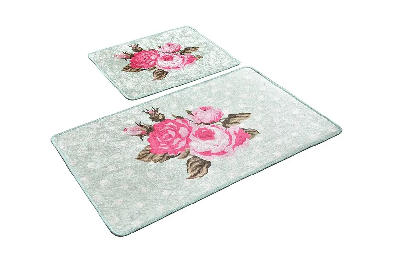 Kylpyhuonematto Baray 2 kpl, Monivärinen