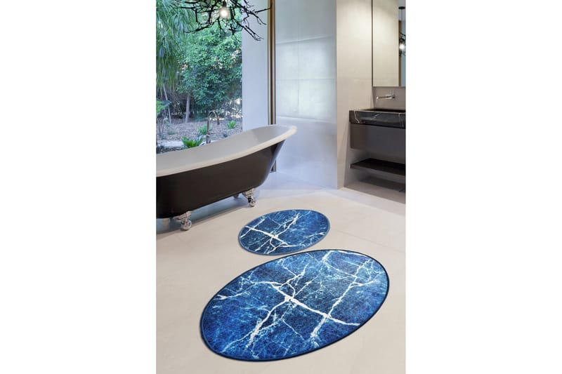 Kylpyhuonematto Baray 2 kpl - Monivärinen - Kodintekstiilit & matot - Kylpyhuonetekstiilit - Kylpyhuoneen matto