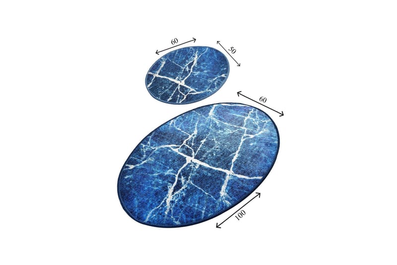 Kylpyhuonematto Baray 2 kpl - Monivärinen - Kodintekstiilit & matot - Kylpyhuonetekstiilit - Kylpyhuoneen matto
