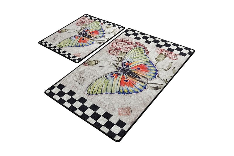 Kylpyhuonematto Baray 2 kpl, Monivärinen