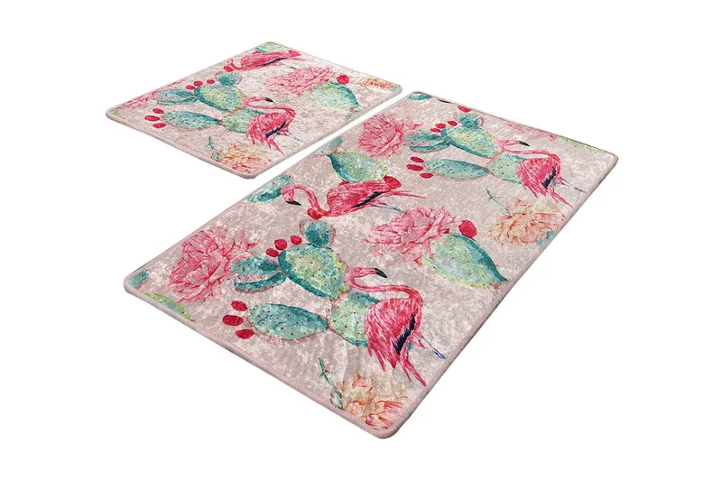 Kylpyhuonematto Baray 2 kpl, Monivärinen