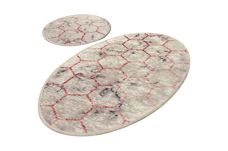 Kylpyhuonematto Baray 2 kpl, Monivärinen