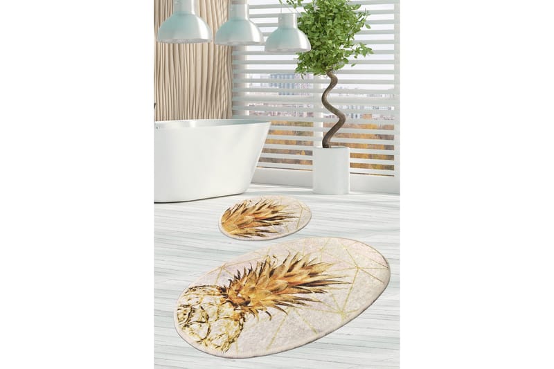 Kylpyhuonematto Baray 2 kpl - Monivärinen - Kodintekstiilit & matot - Kylpyhuonetekstiilit - Kylpyhuoneen matto