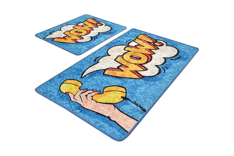 Kylpyhuonematto Baray 2 kpl, Monivärinen