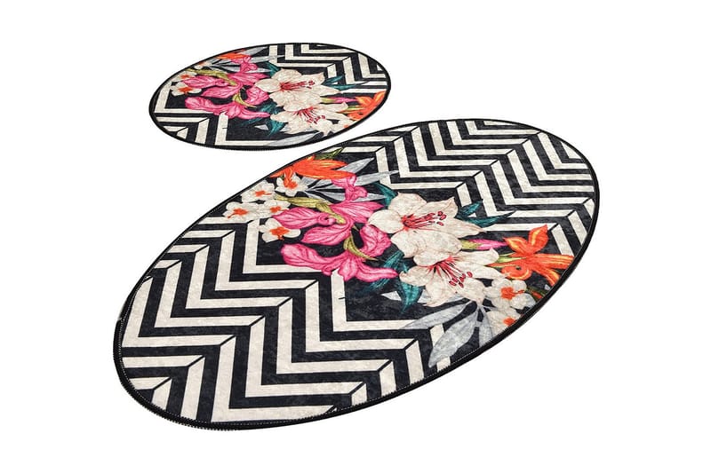 Kylpyhuonematto Baray 2 kpl, Monivärinen