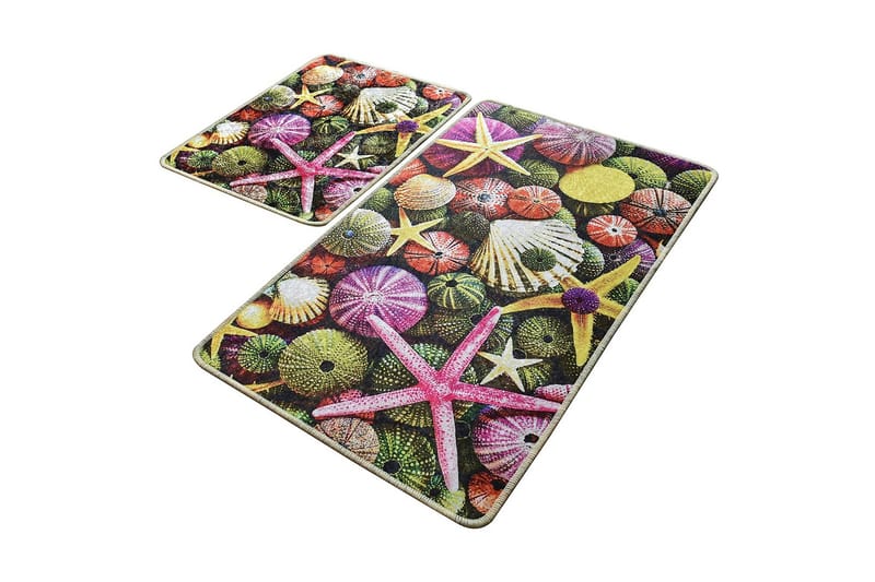 Kylpyhuonematto Baray 2 kpl, Monivärinen