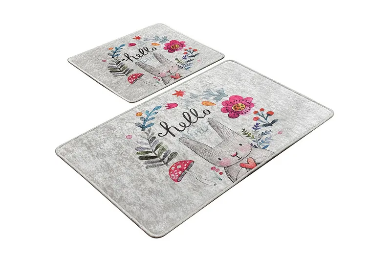 Kylpyhuonematto Baray 2 kpl, Monivärinen