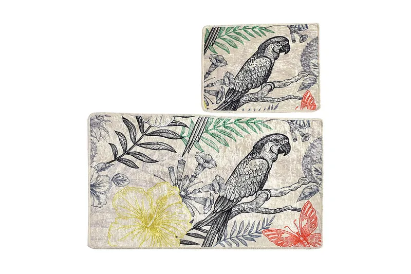 Kylpyhuonematto Baray 2 kpl, Monivärinen