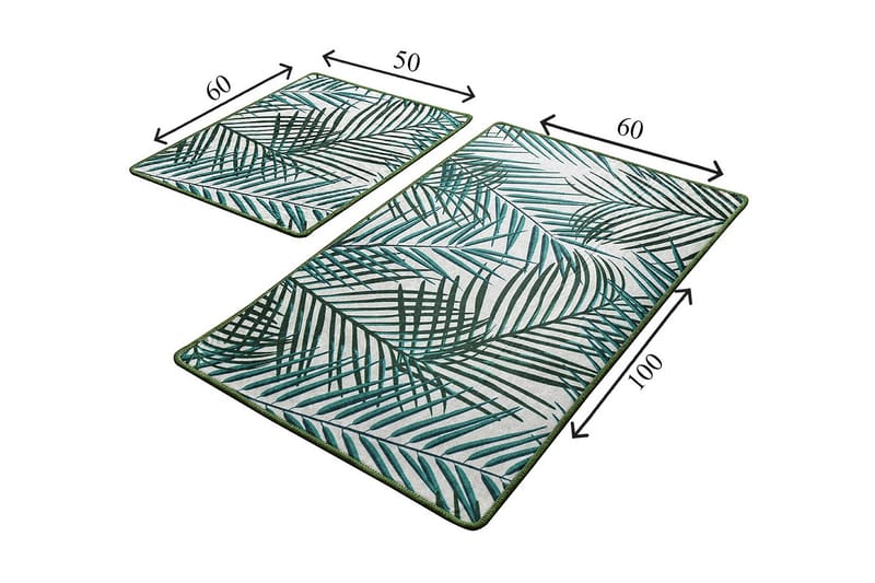 Kylpyhuonematto Baray 2 kpl - Monivärinen - Kodintekstiilit & matot - Kylpyhuonetekstiilit - Kylpyhuoneen matto