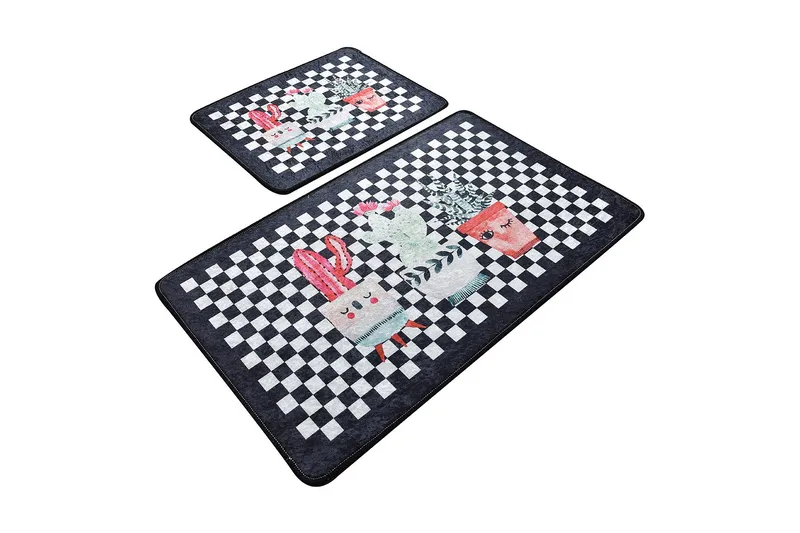 Kylpyhuonematto Baray 2 kpl, Monivärinen