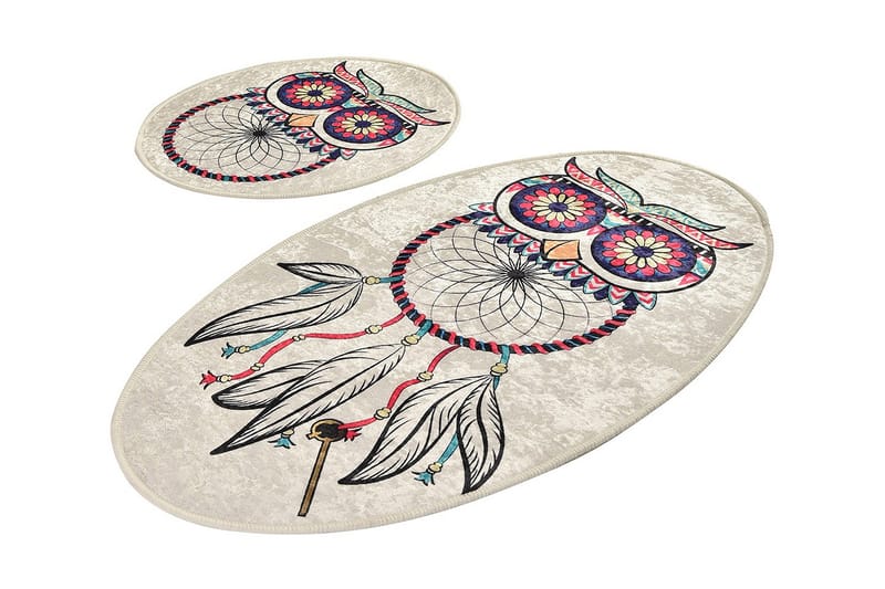 Kylpyhuonematto Baray 2 kpl, Monivärinen