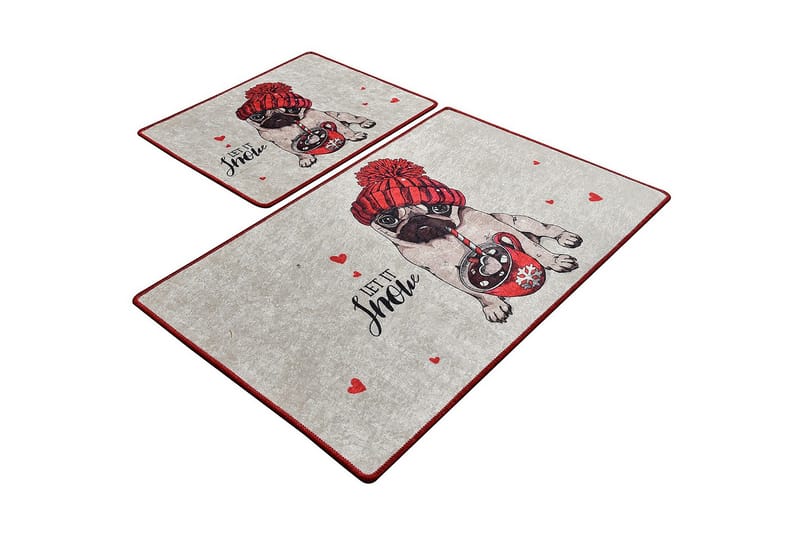 Kylpyhuonematto Baray 2 kpl, Monivärinen