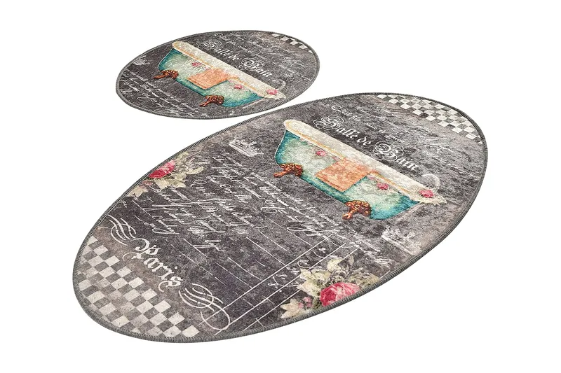 Kylpyhuonematto Baray 2 kpl, Monivärinen