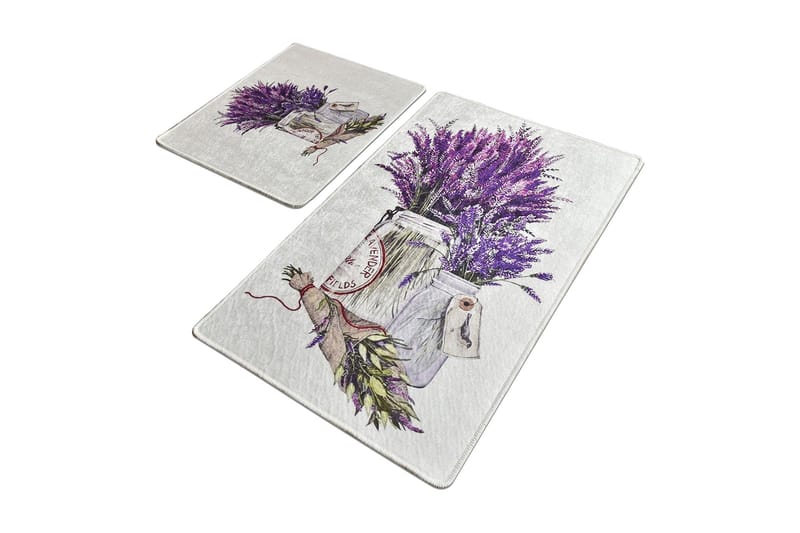 Kylpyhuonematto Baray 2 kpl, Monivärinen