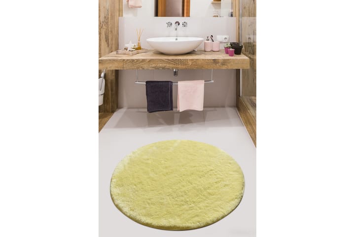 Kylpyhuonematto Baray - Keltainen - Kylpyhuoneen matto
 - Pyöreät matot