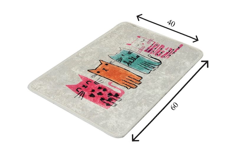 Kylpyhuonematto Baray - Monivärinen - Kodintekstiilit & matot - Kylpyhuonetekstiilit - Kylpyhuoneen matto