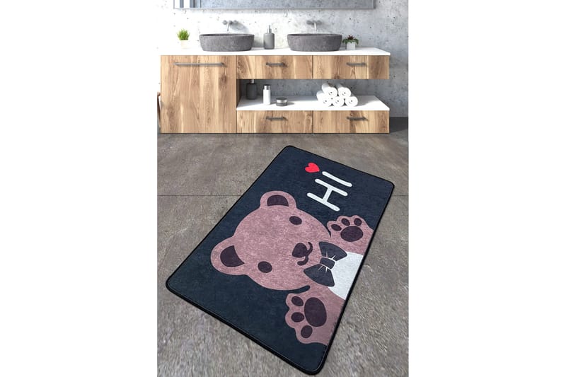 Kylpyhuonematto Berat 70x120 cm Suorakaide - Monivärinen - Kodintekstiilit & matot - Kylpyhuonetekstiilit - Kylpyhuoneen matto