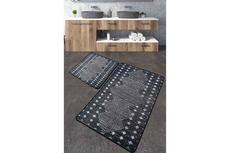 Kylpyhuonematto Jamil 60x100 cm Suorakaide, Monivärinen