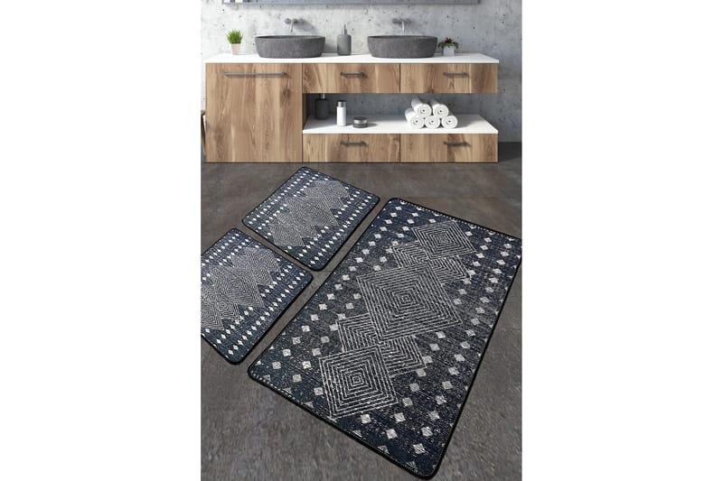 Kylpyhuonematto Jamil 60x100 cm Suorakaide, Monivärinen