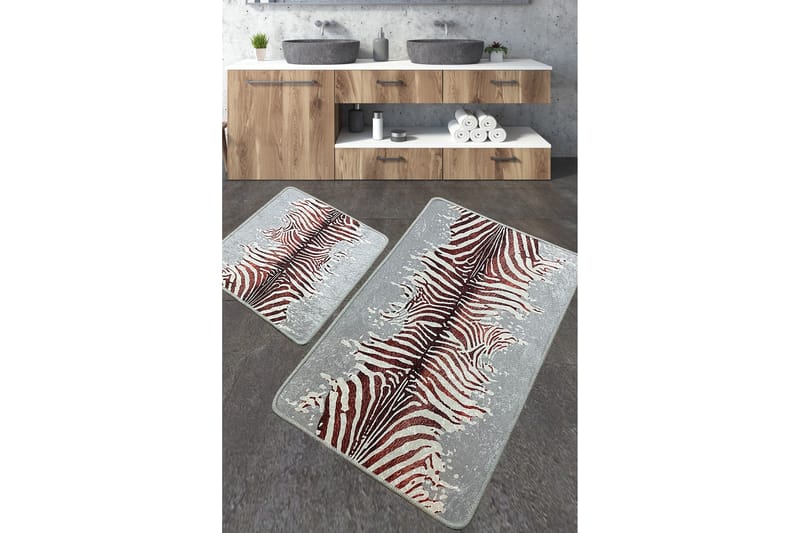 Kylpyhuonematto Jamir 60x100 cm Suorakaide - Monivärinen - Kodintekstiilit & matot - Kylpyhuonetekstiilit - Kylpyhuoneen matto
