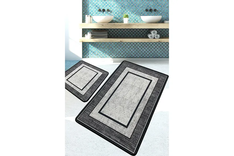 Kylpyhuonematto Janak 60x100 cm Suorakaide, Monivärinen