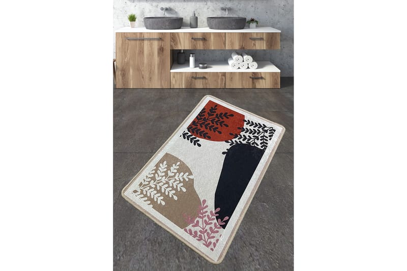 Kylpyhuonematto Jangir 70x120 cm Suorakaide - Monivärinen - Kodintekstiilit & matot - Kylpyhuonetekstiilit - Kylpyhuoneen matto