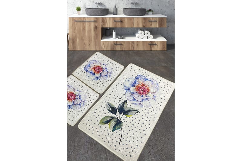 Kylpyhuonematto Moonlight 60x100 cm Suorakaide, Monivärinen