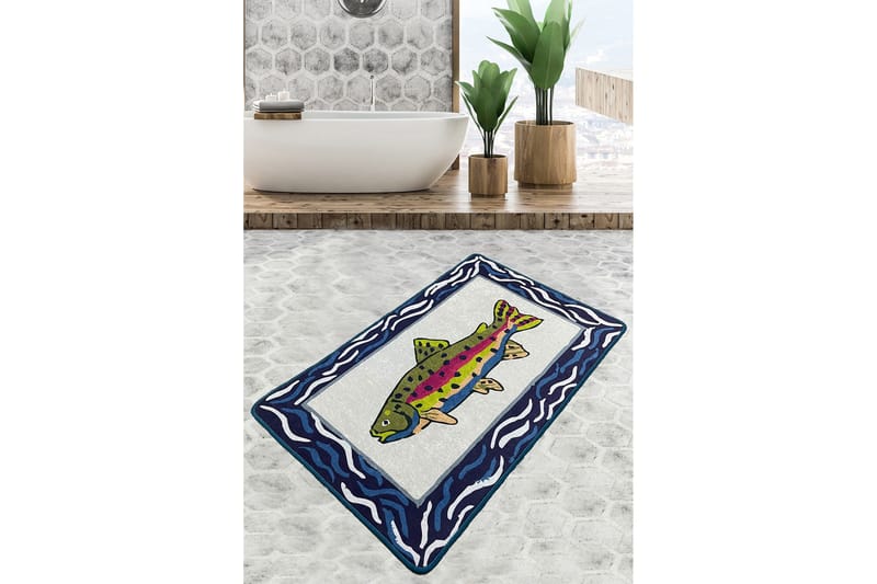 Kylpyhuonematto Navi 70x120 cm Suorakaide, Monivärinen