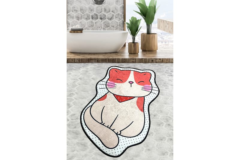 Kylpyhuonematto Naviya 60x90 cm Suorakaide - Monivärinen - Kodintekstiilit & matot - Kylpyhuonetekstiilit - Kylpyhuoneen matto