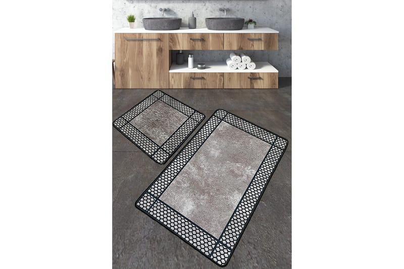 Kylpyhuonematto Navjat 60x100 cm Suorakaide, Monivärinen