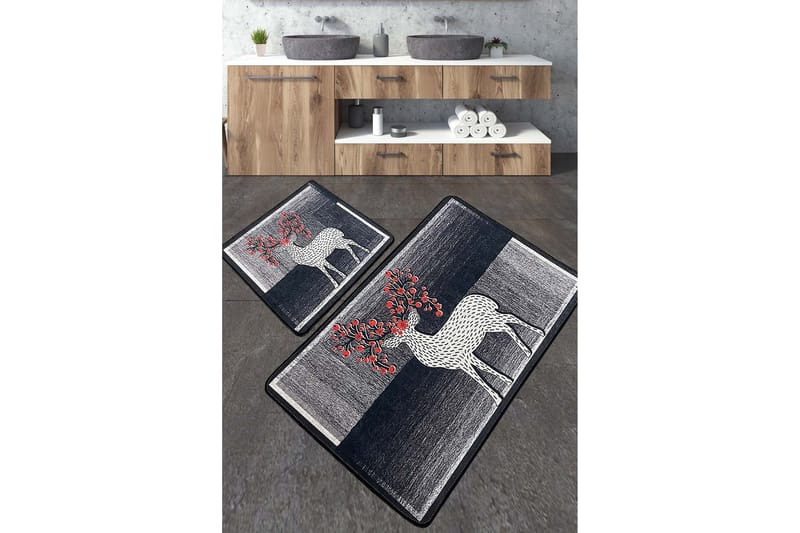 Kylpyhuonematto Nicholson 60x100 cm Suorakaide, Monivärinen