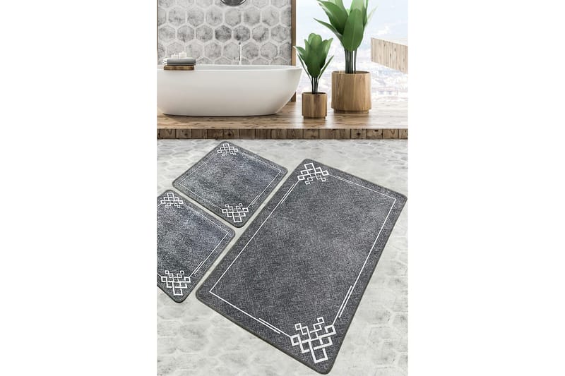 Kylpyhuonematto Nihal 60x100 cm Suorakaide, Monivärinen