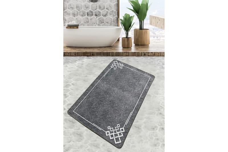 Kylpyhuonematto Nihal 70x120 cm Suorakaide - Monivärinen - Kodintekstiilit & matot - Kylpyhuonetekstiilit - Kylpyhuoneen matto