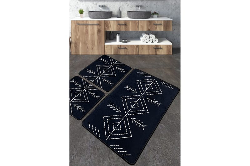 Kylpyhuonematto Nijam 60x100 cm Suorakaide, Monivärinen