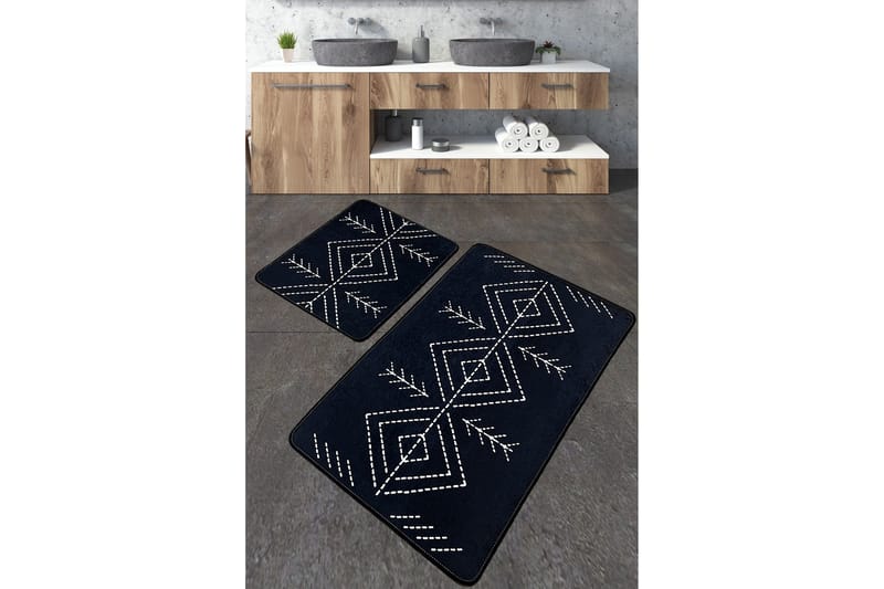 Kylpyhuonematto Nijam 60x100 cm Suorakaide, Monivärinen