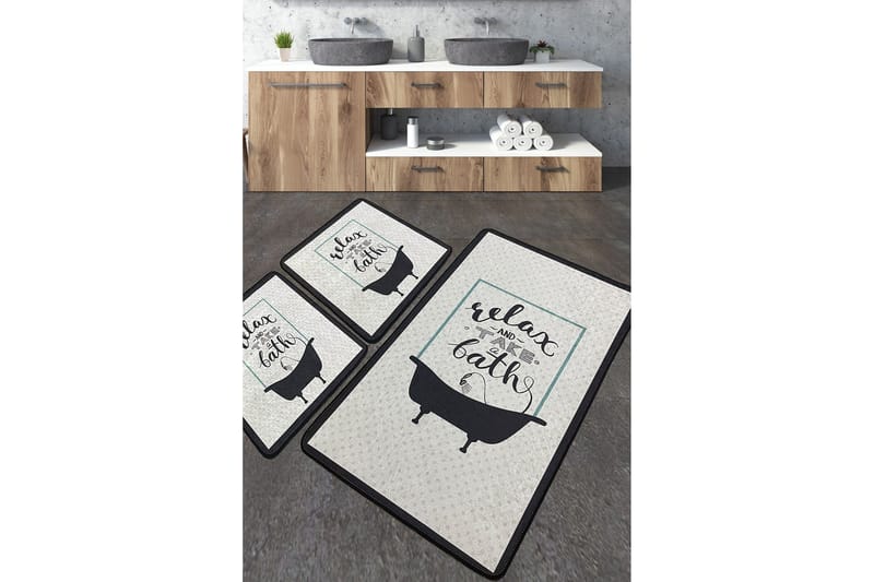 Kylpyhuonematto Nikhat 60x100 cm Suorakaide, Monivärinen