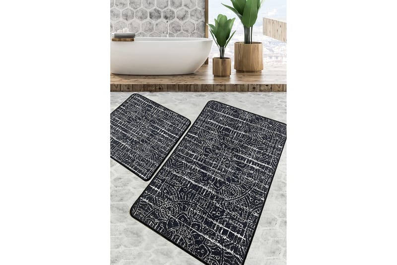 Kylpyhuonematto Nikkam 60x100 cm Suorakaide, Monivärinen