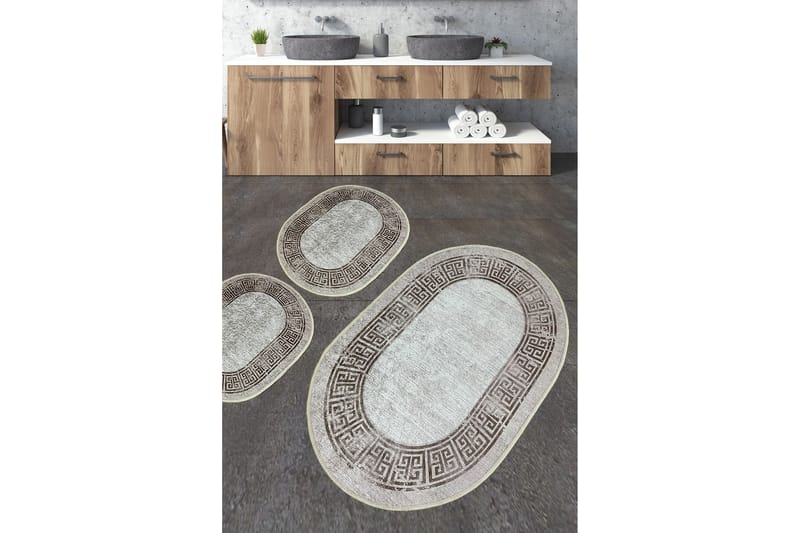 Kylpyhuonematto Nikku 60x100 cm Suorakaide, Monivärinen