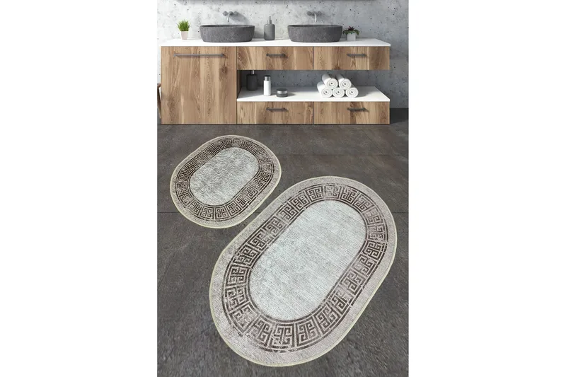 Kylpyhuonematto Nikku 60x100 cm Suorakaide, Monivärinen