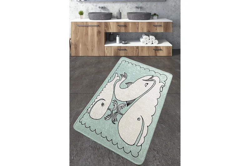 Kylpyhuonematto Niku 70x120 cm Suorakaide, Monivärinen